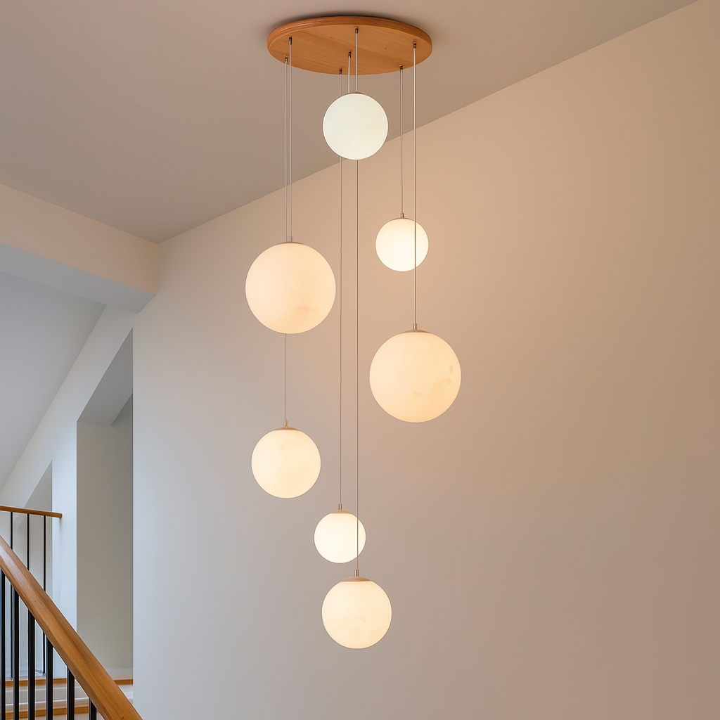 Spherical Chandelier Light | Modern Design with Multiple Spherical Lights | Elegant Fixture for High Ceilings 1