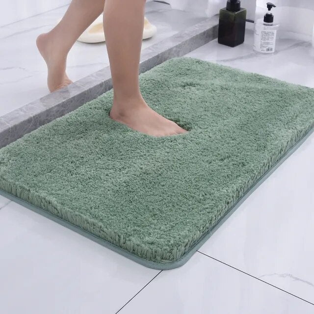 Ultra Soft Microfiber Bath Mat with Non-Slip Backing | Quick Drying Bathroom Mats for Safety and Comfort 4