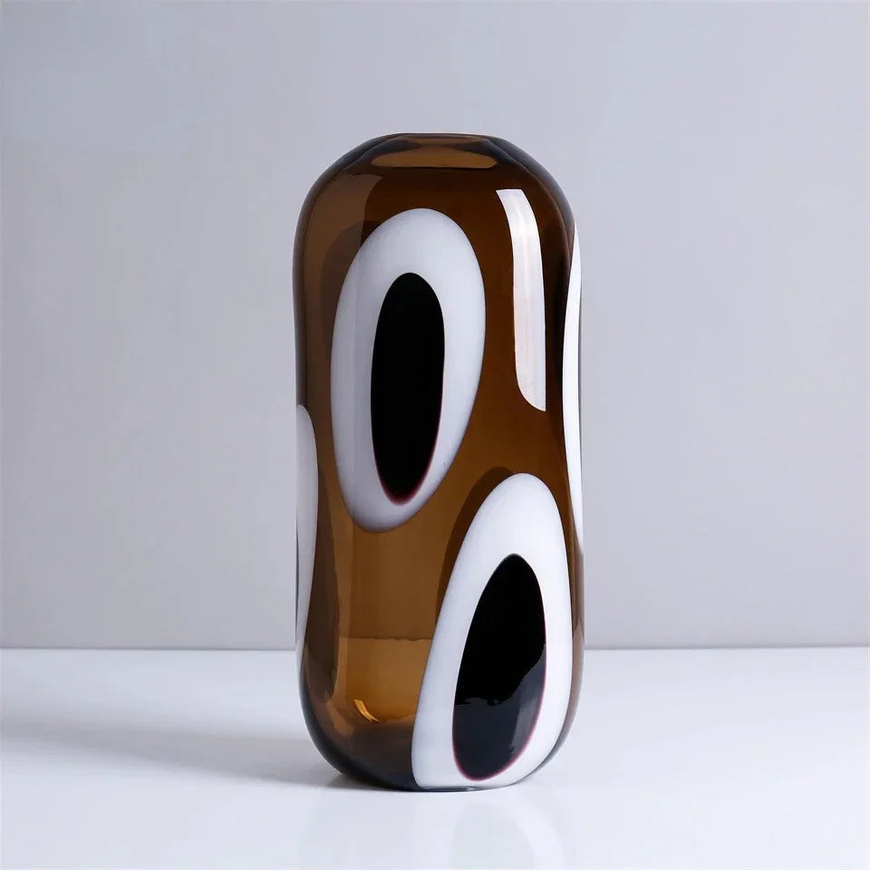 Vianney | Clear Glass Flower Vase with Unique Spot Pattern | Modern Decor for Elegant Home Styling 5