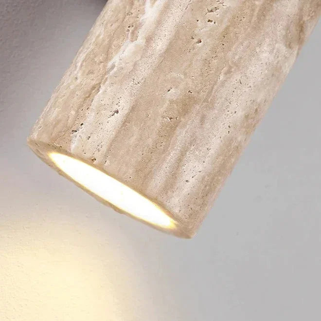 Wabi Sabi Collection | Wall Sconce Lighting with Up-and-Down Design | Elegant Travertine for Cozy Ambiance 5