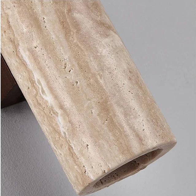 Wabi Sabi Collection | Wall Sconce Lighting with Up-and-Down Design | Elegant Travertine for Cozy Ambiance 6