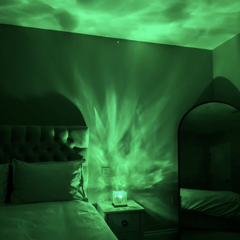 WaveLoom | LED Table Lamp Projector with Hypnotic Wave Effect | Compact Design for Instant Relaxation 2