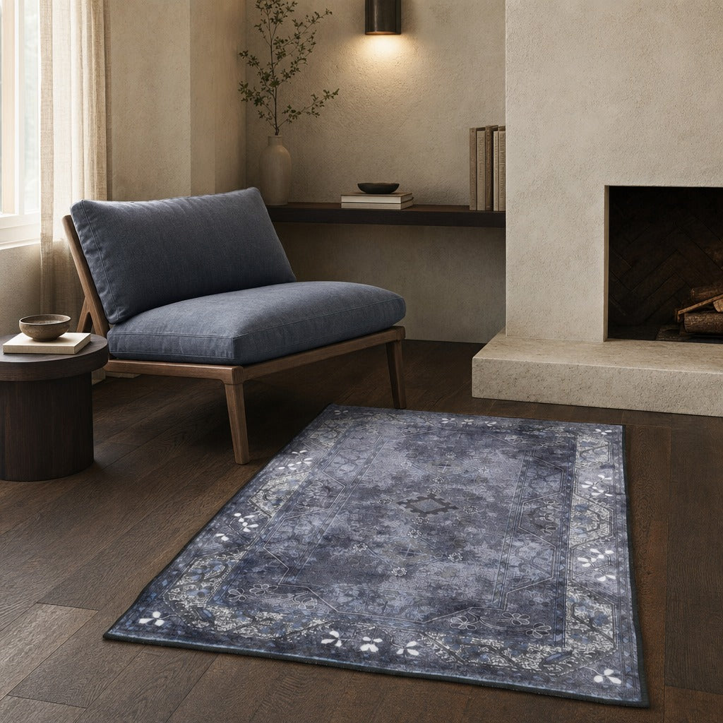 Classic Navy Persian Rug