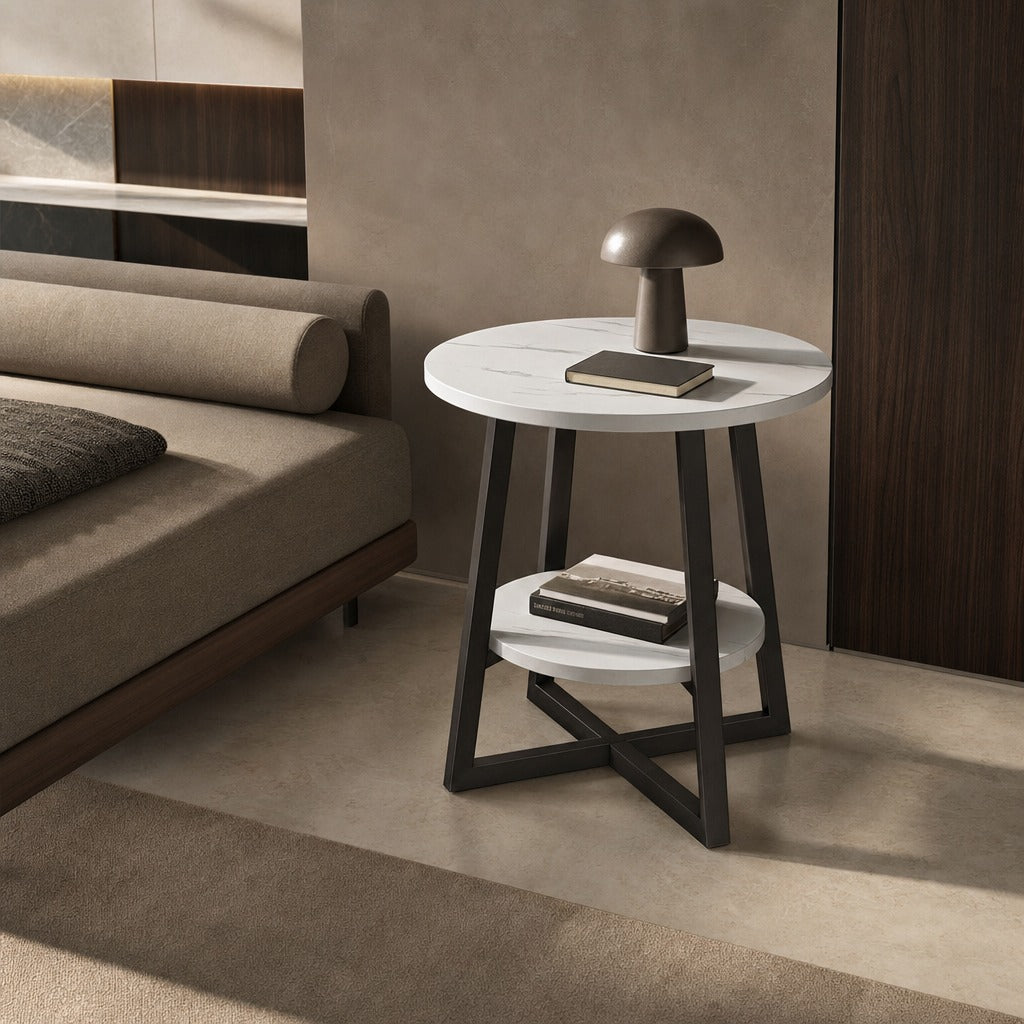 Aralynae Two-Tier Side Table