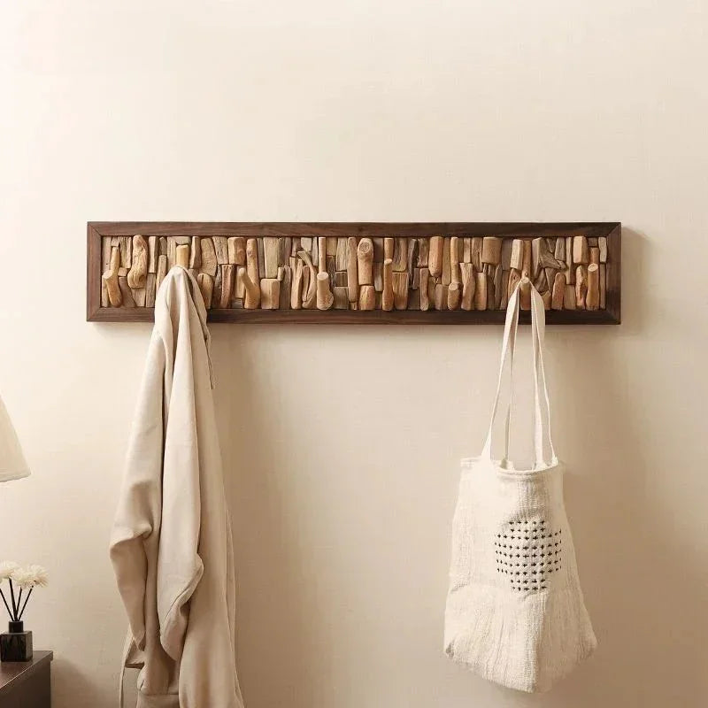 Wooden Wall Mounted Coat Rack with Durable Hooks | Stylish Design for Organized Entryways 6