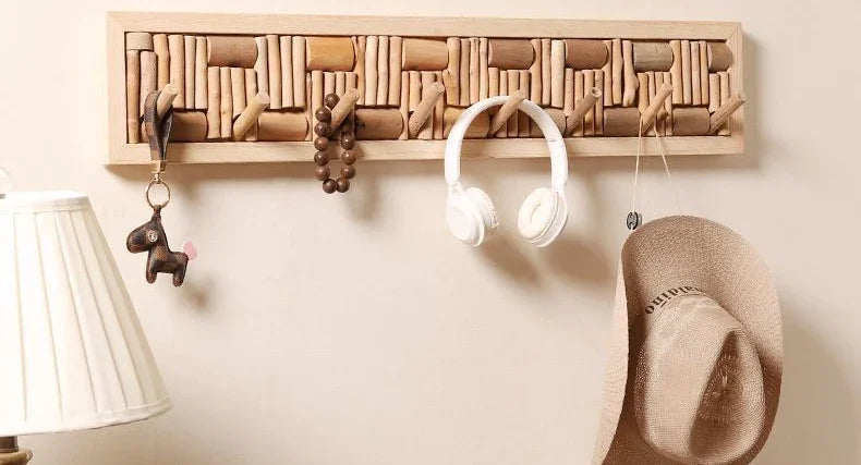 Wooden Wall Mounted Coat Rack with Durable Hooks | Stylish Design for Organized Entryways 8