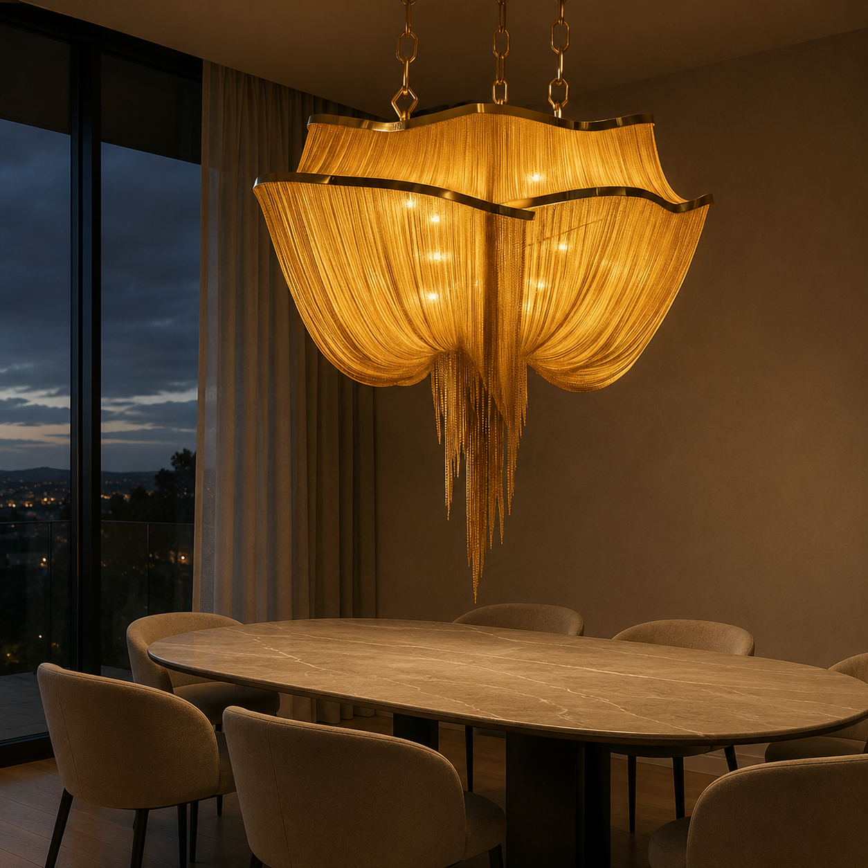 Alana Retro Chandelier