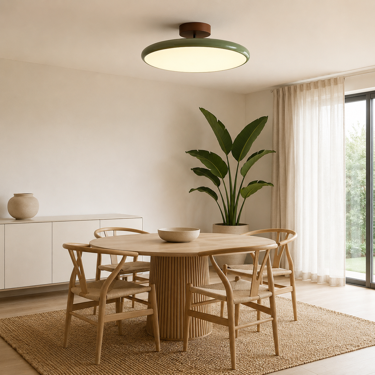 Bermi Adjustable LED Ceiling Light in Beige finish
