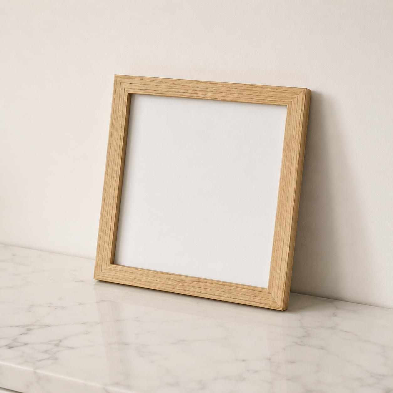 Bree Photo Frame displaying a family photo on a bedside table