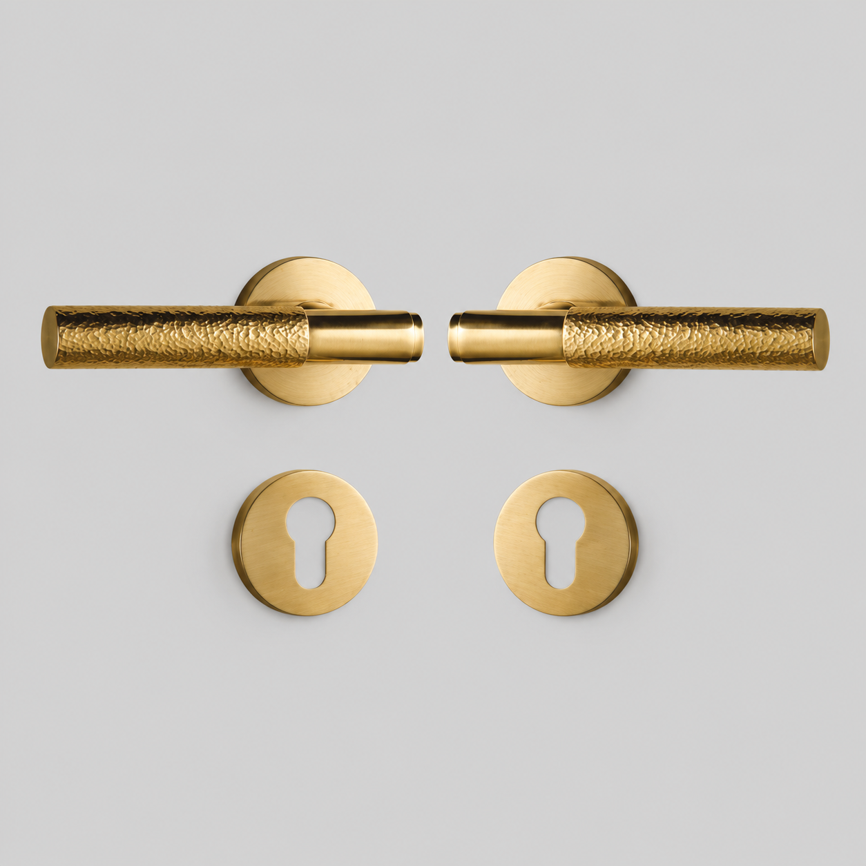 Cammeray Brass Door Lock Set side profile