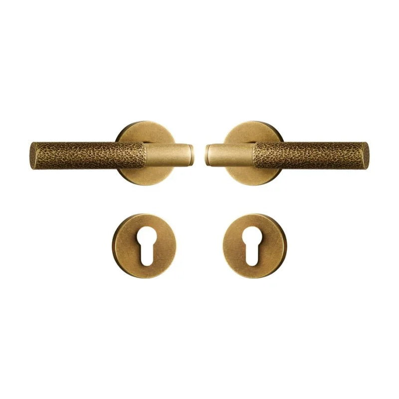 Cammeray Brass Door Lock Set packaging with included keys