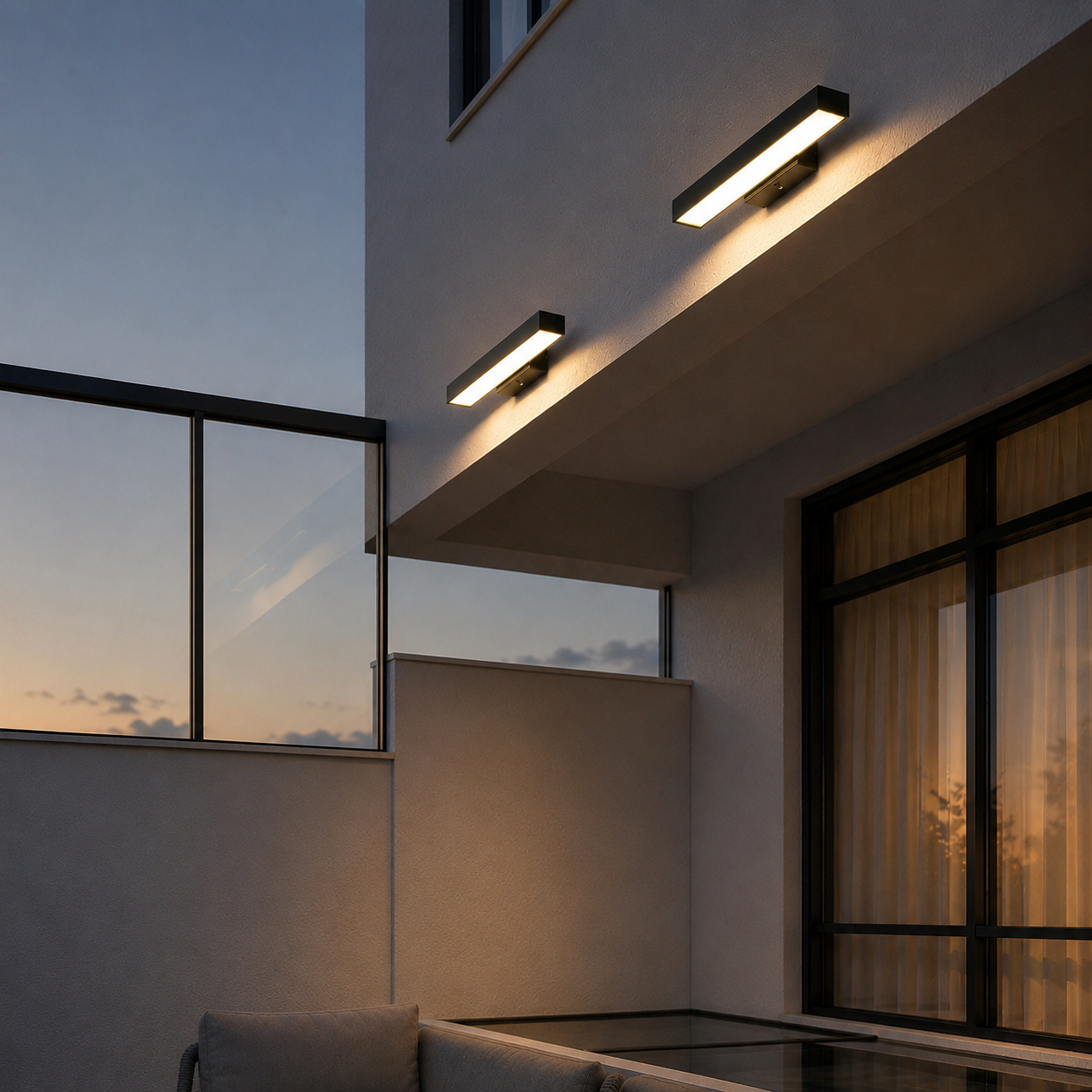 Eden Motion Sensor LED Outdoor Wall Light in the 40cm size