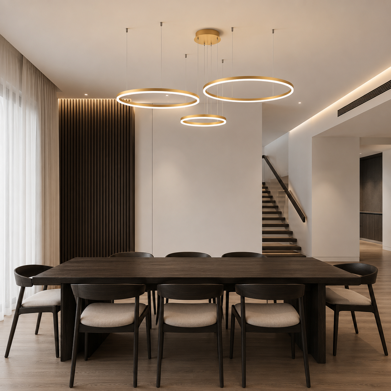Elion Circular LED Pendant Light front view