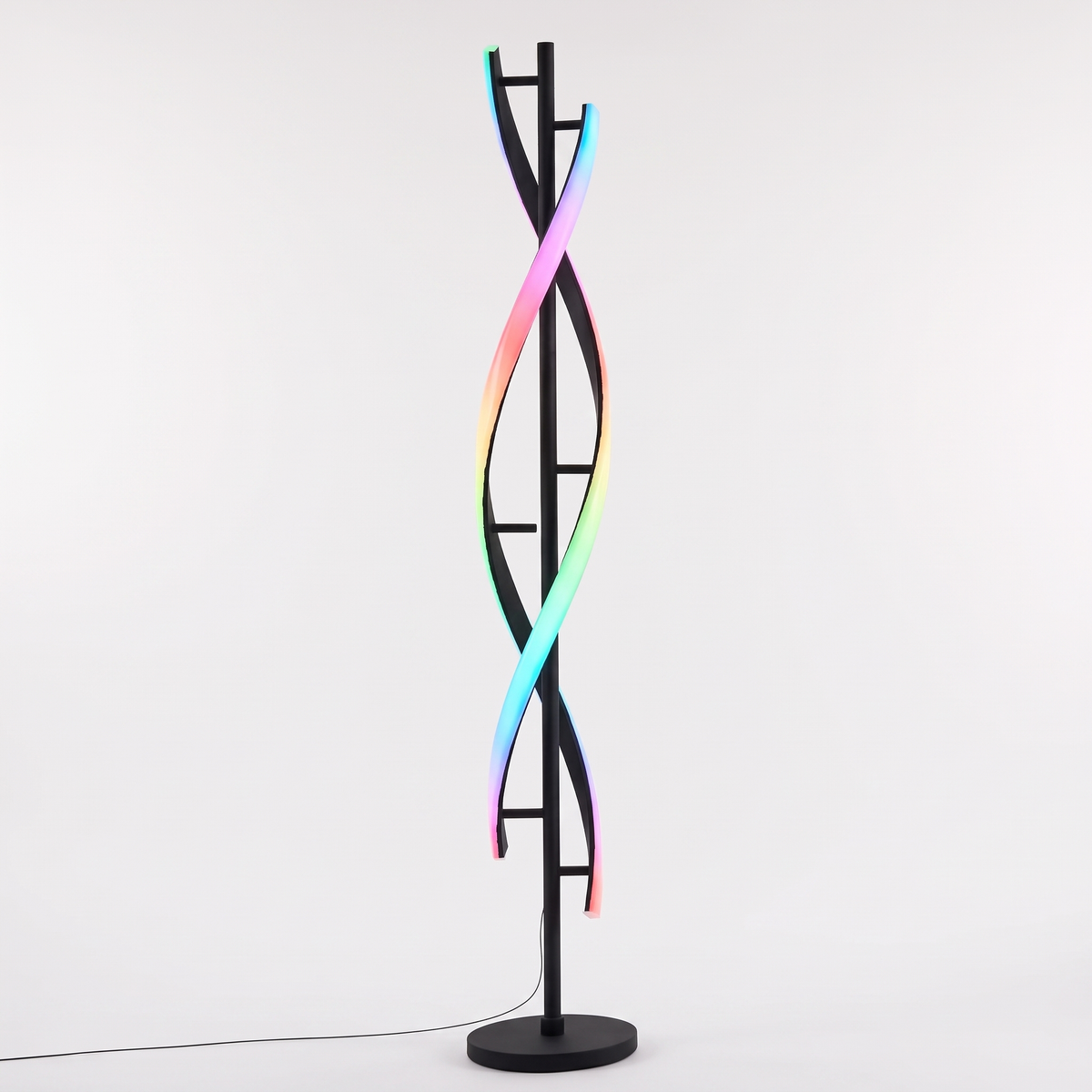 Fifi Modern Floor Lamp with RGB multicolour lighting on a plain white background