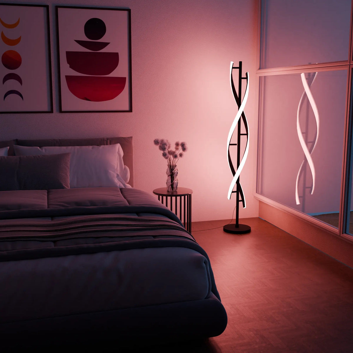 Fifi Modern Floor Lamp RGB colour lighting detail
