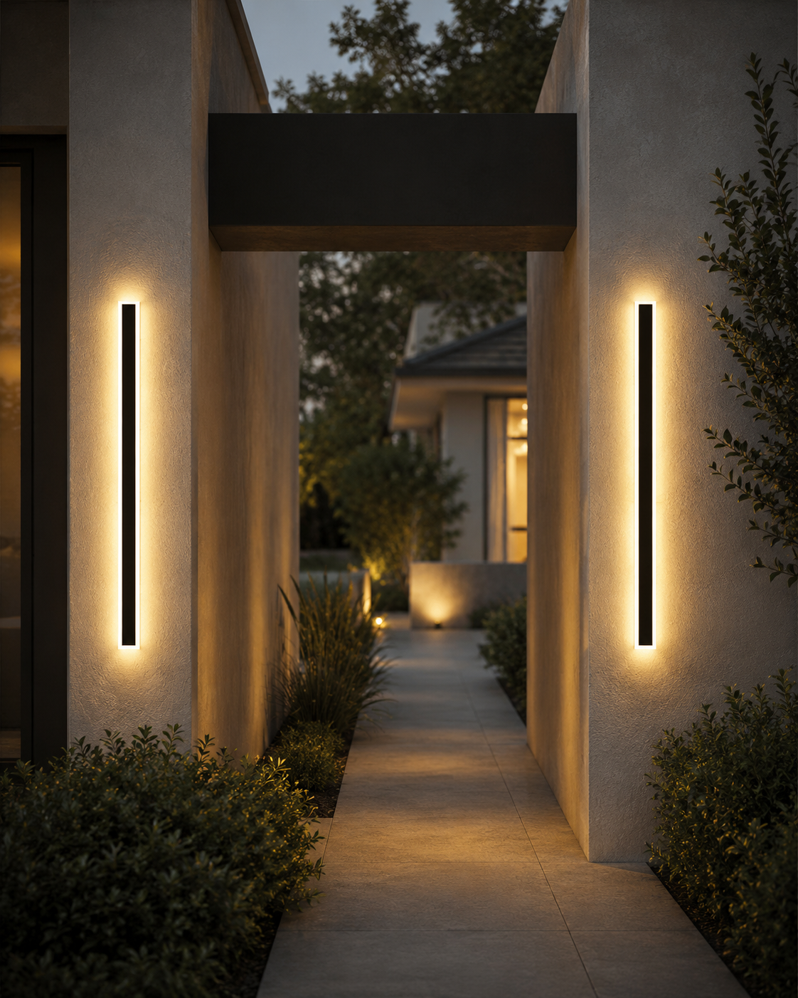 Flori Linear LED Outdoor Wall Light in the 80cm size