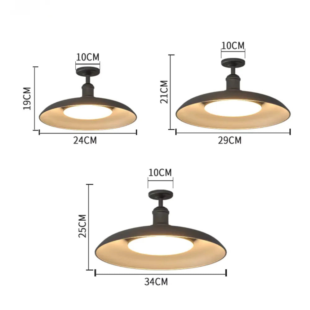 Gnarloo Outdoor Ceiling Light styled on a patio alfresco area