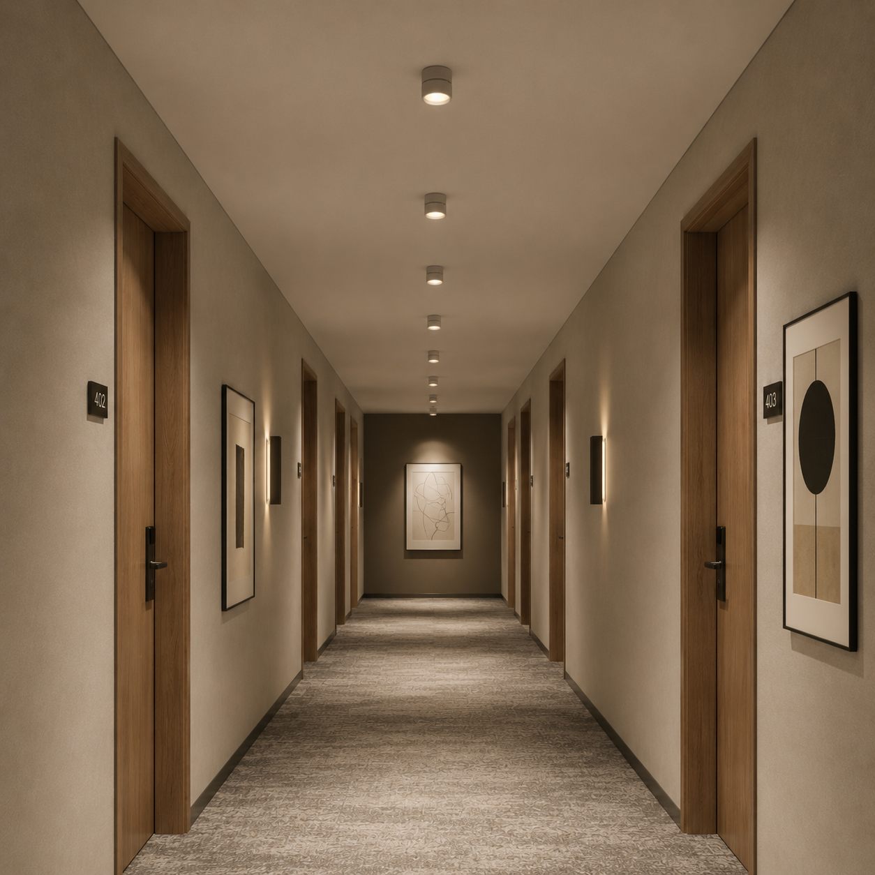 Guillo adjustable rotating LED downlight in white finish