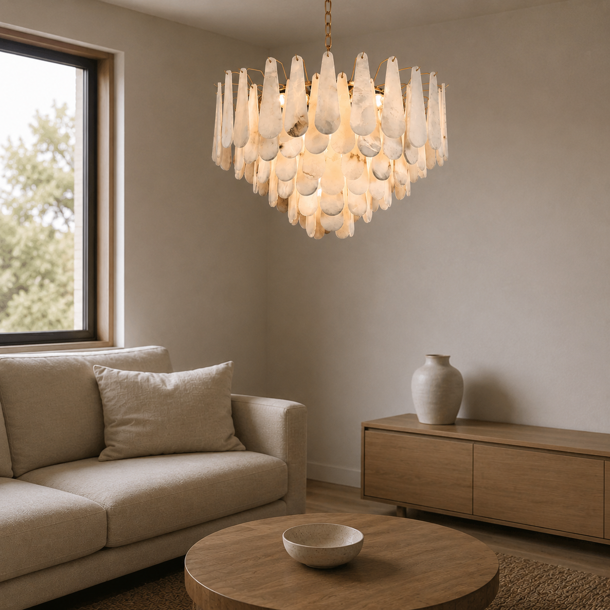 Halo Marble Chandelier