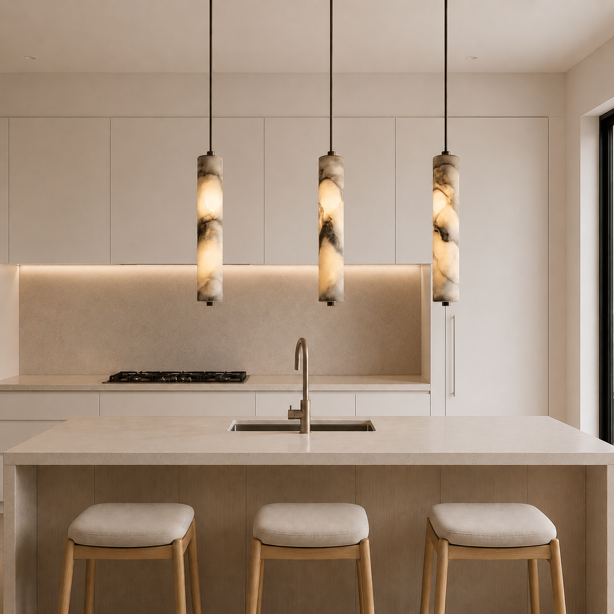 Kanji Stone Pendant Lamp