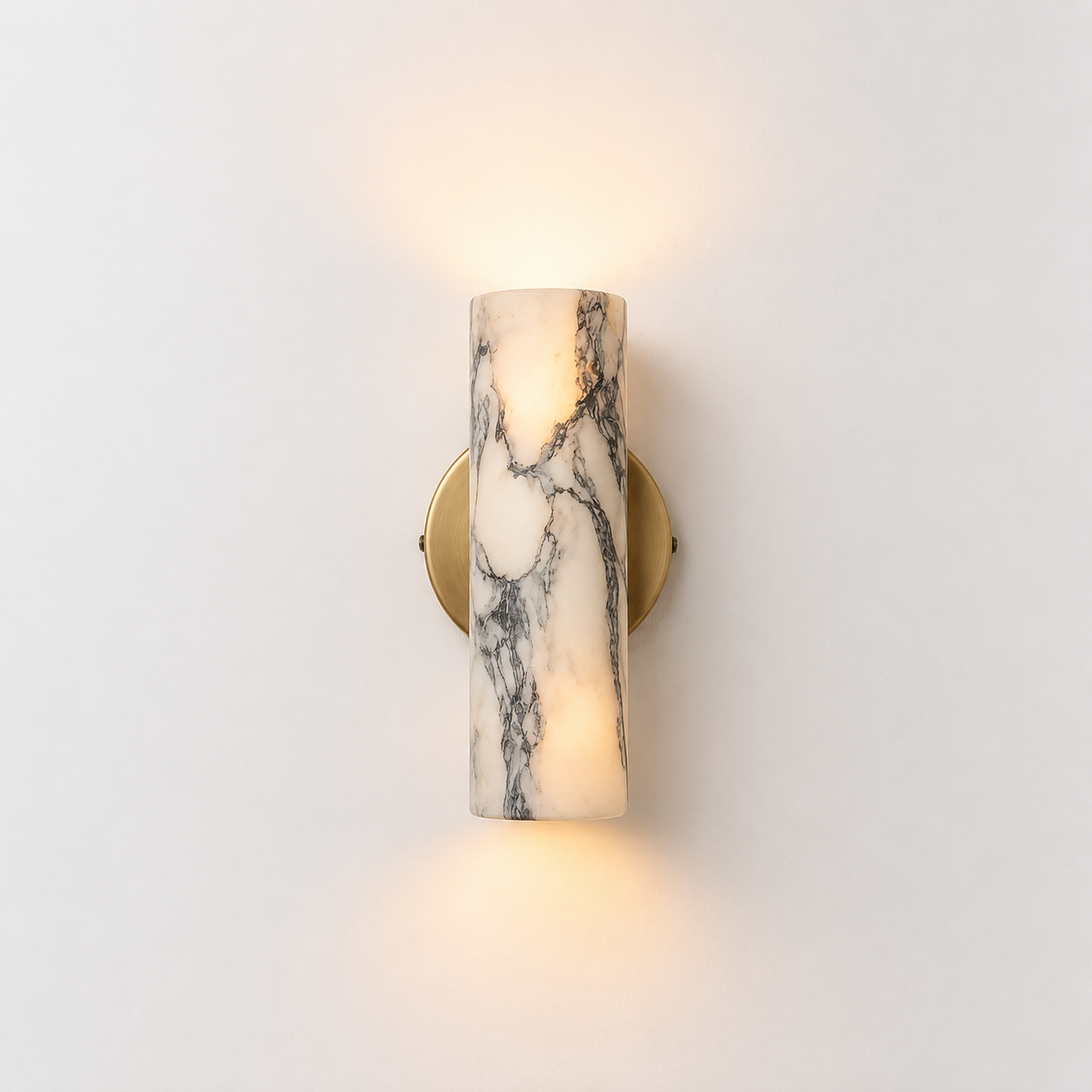 Kyst marble wall light close-up of natural stone veining