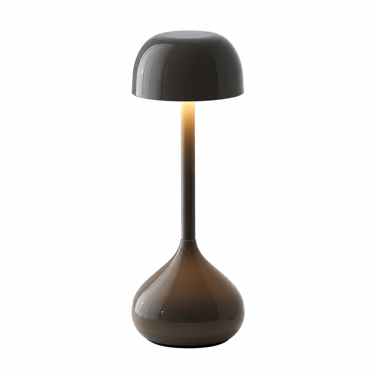 Lana portable lamp in orange finish for accent lighting