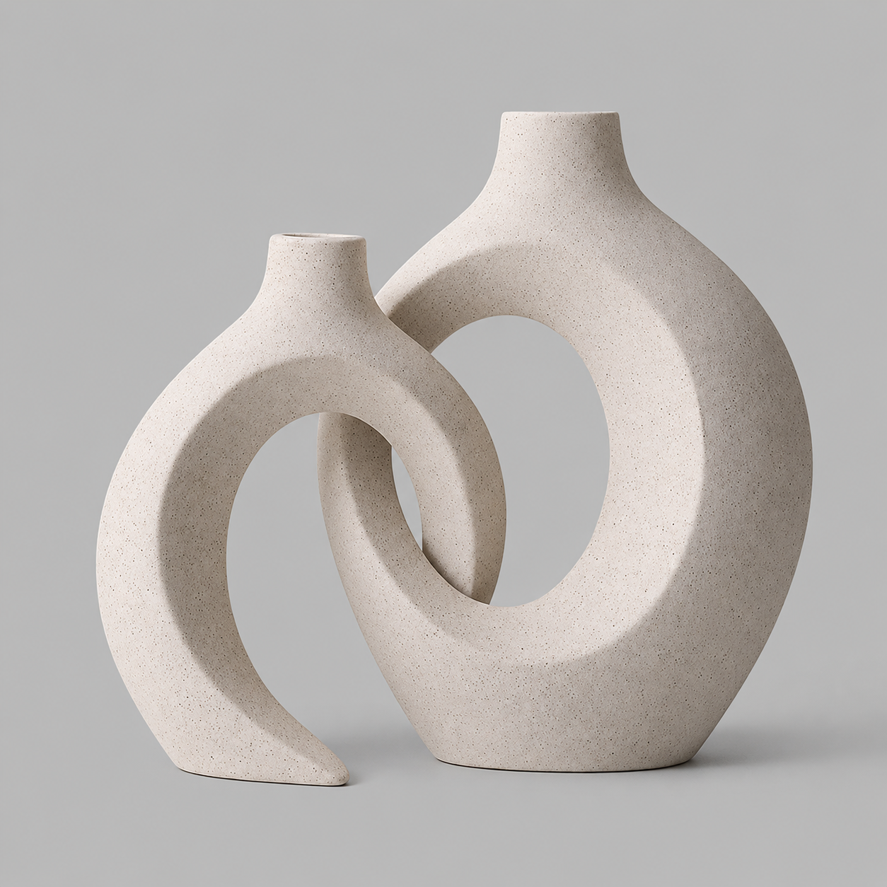 Close-up of the Lennox Vase's textured frosted, vertical ribbed surface