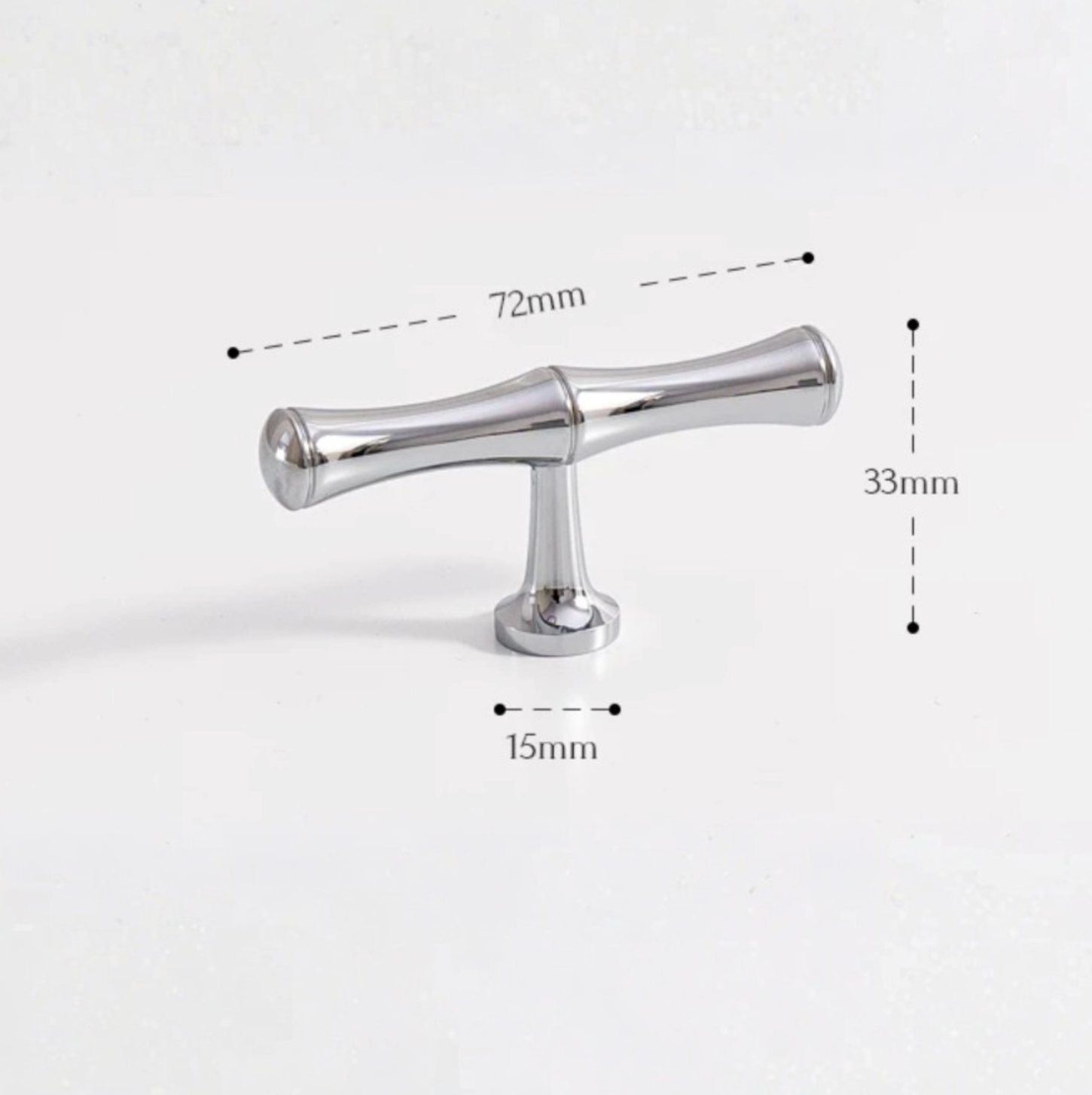 Lucia Antique Brass Cabinet Handle size comparison across available lengths