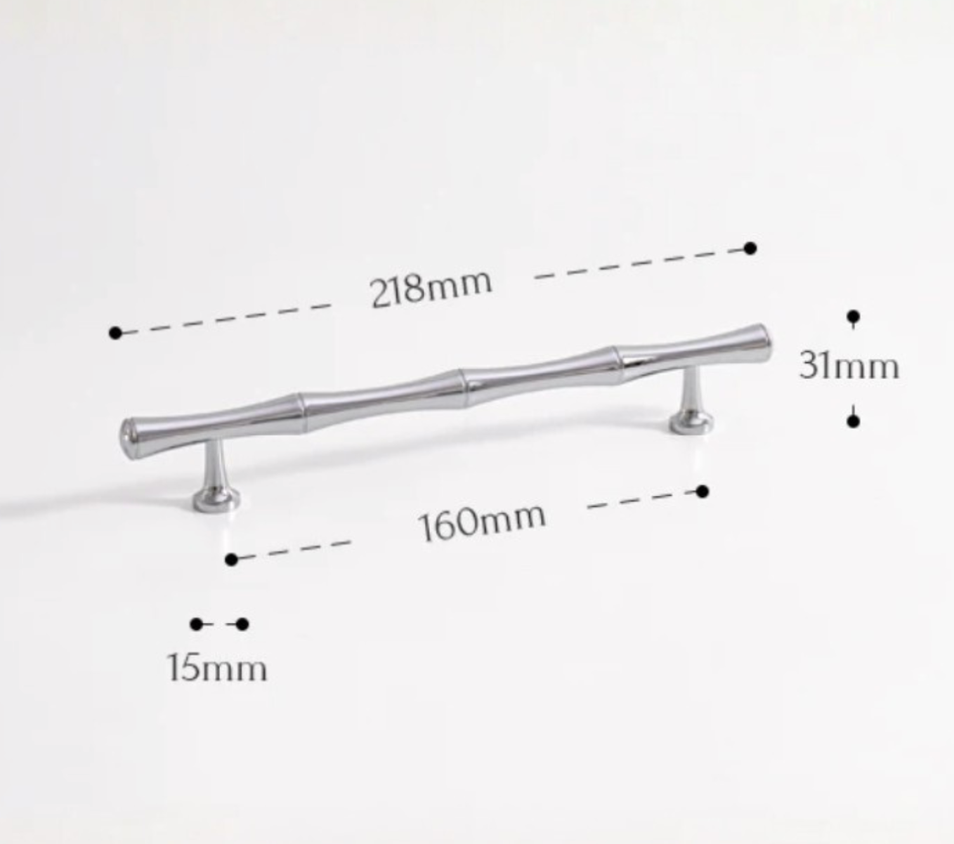 Lucia Antique Brass Cabinet Handle with screw-mount fixings for installation