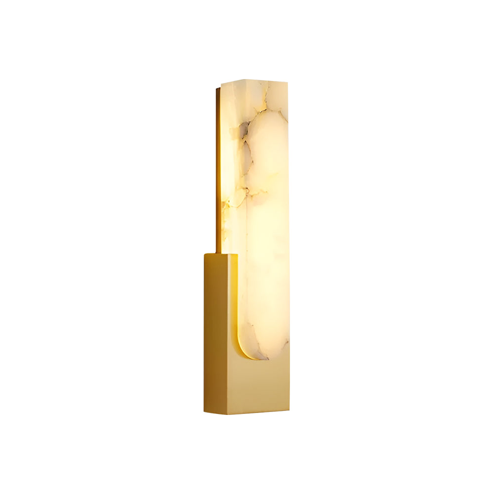 Mali alabaster LED wall sconce in Gold