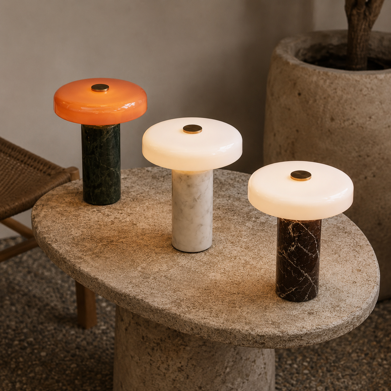 Marble Glow Portable Lamp