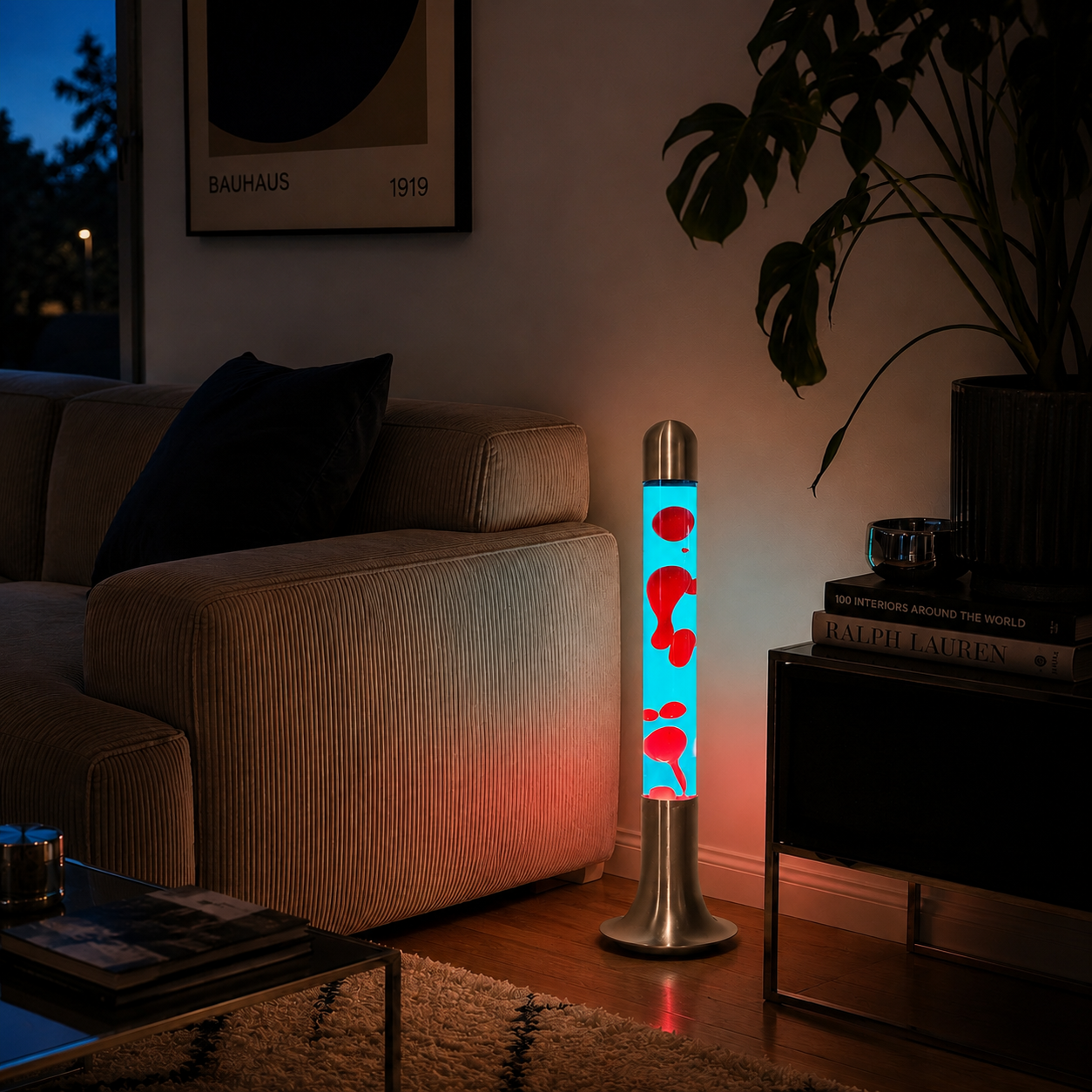 Moneray Lava Lamp flowing wax motion close-up