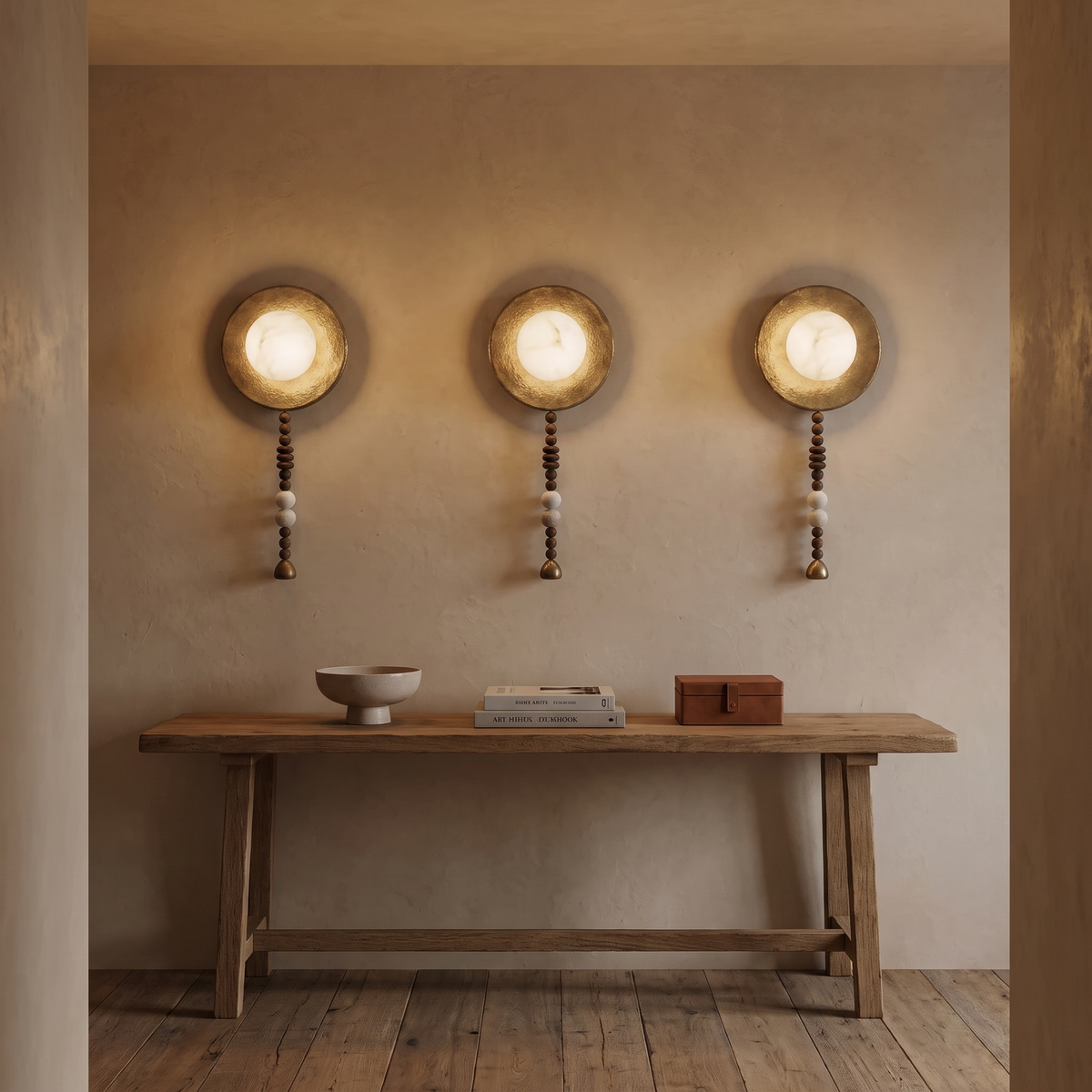 Naomi Art Deco wall sconce in a hallway