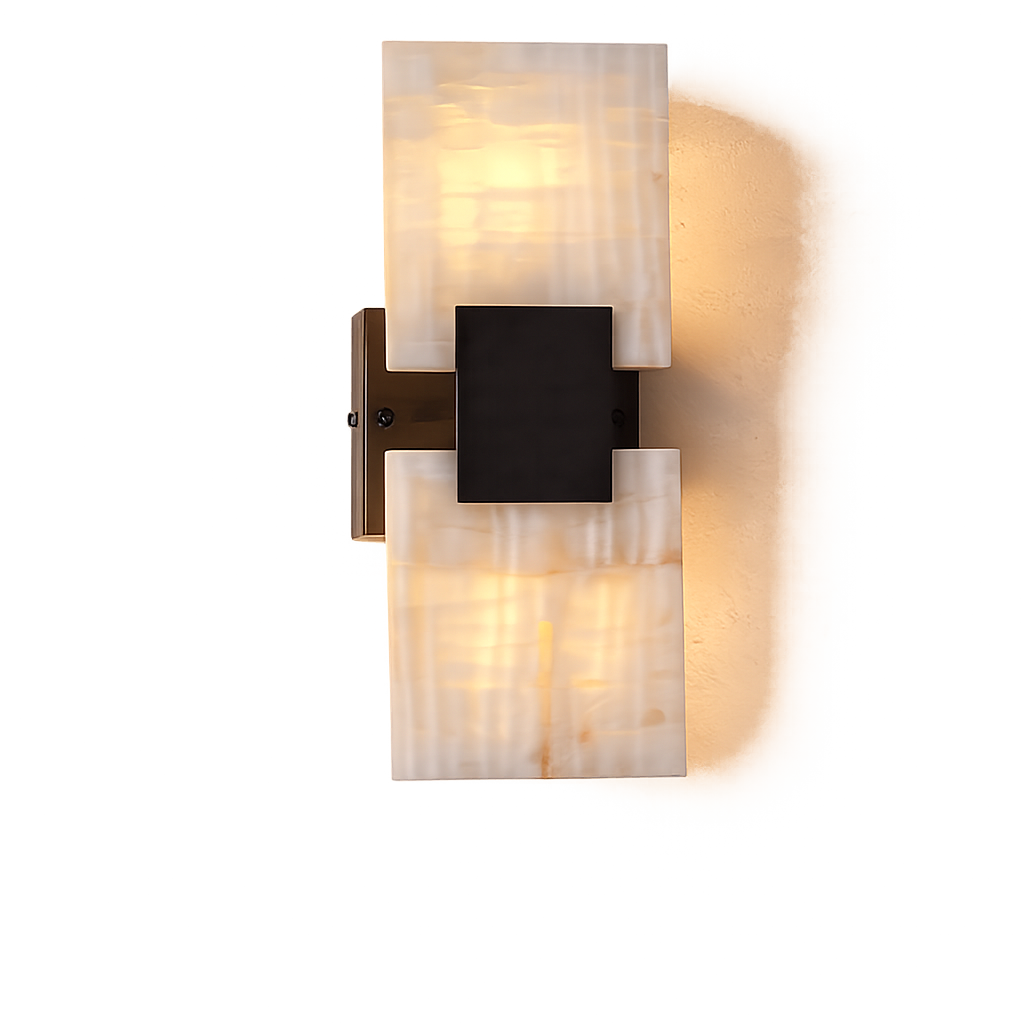 Newport wall light shown in a hallway setting