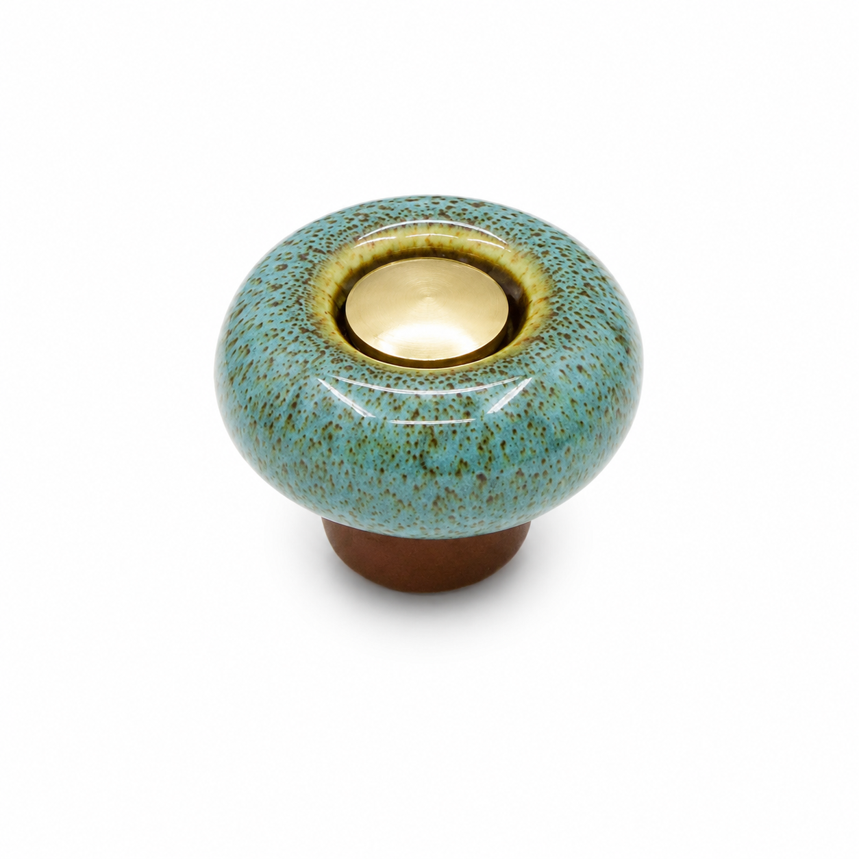 Pauline Ceramic Cabinet Knob on bathroom cabinetry
