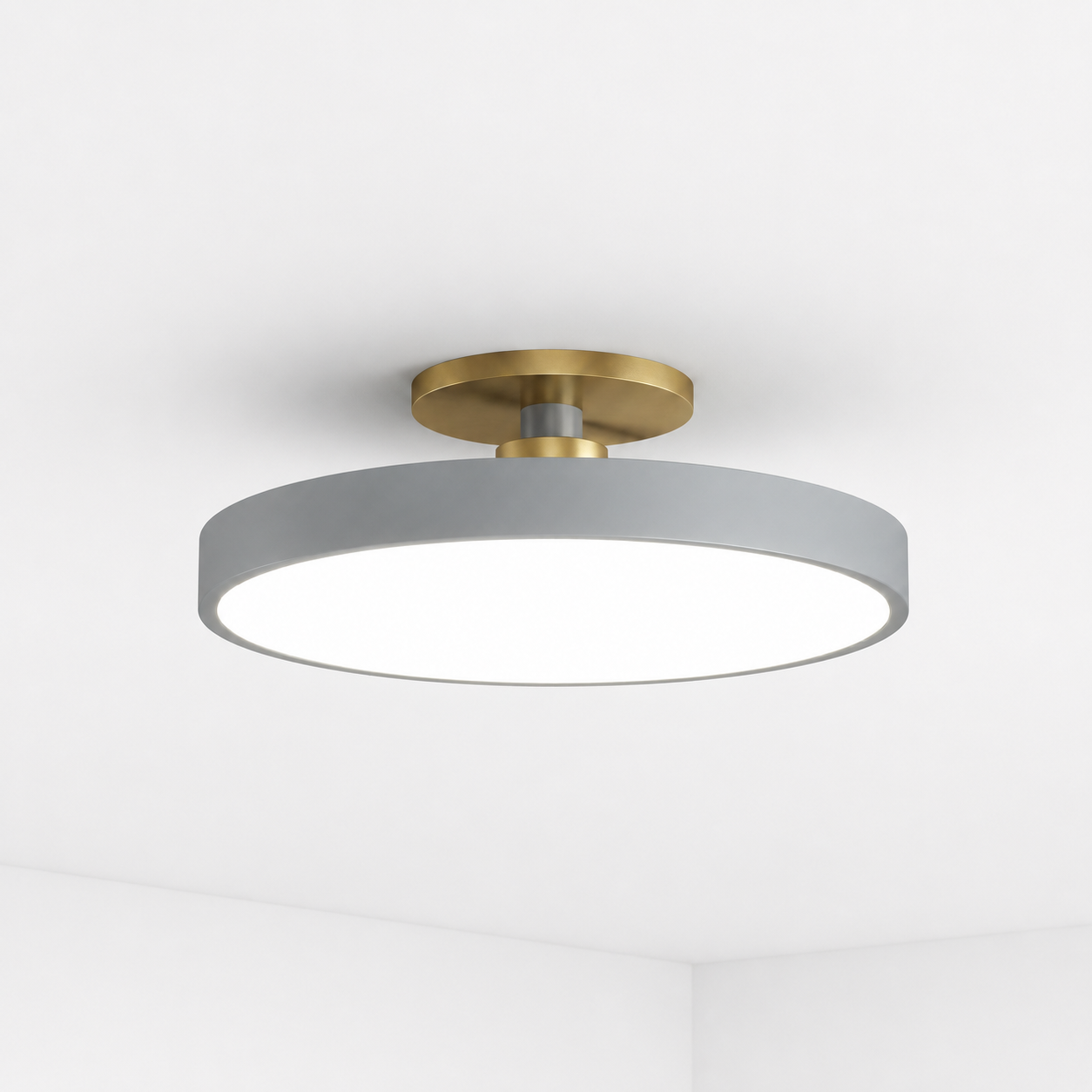 Pilu Two-Tone LED Ceiling Light in Black finish