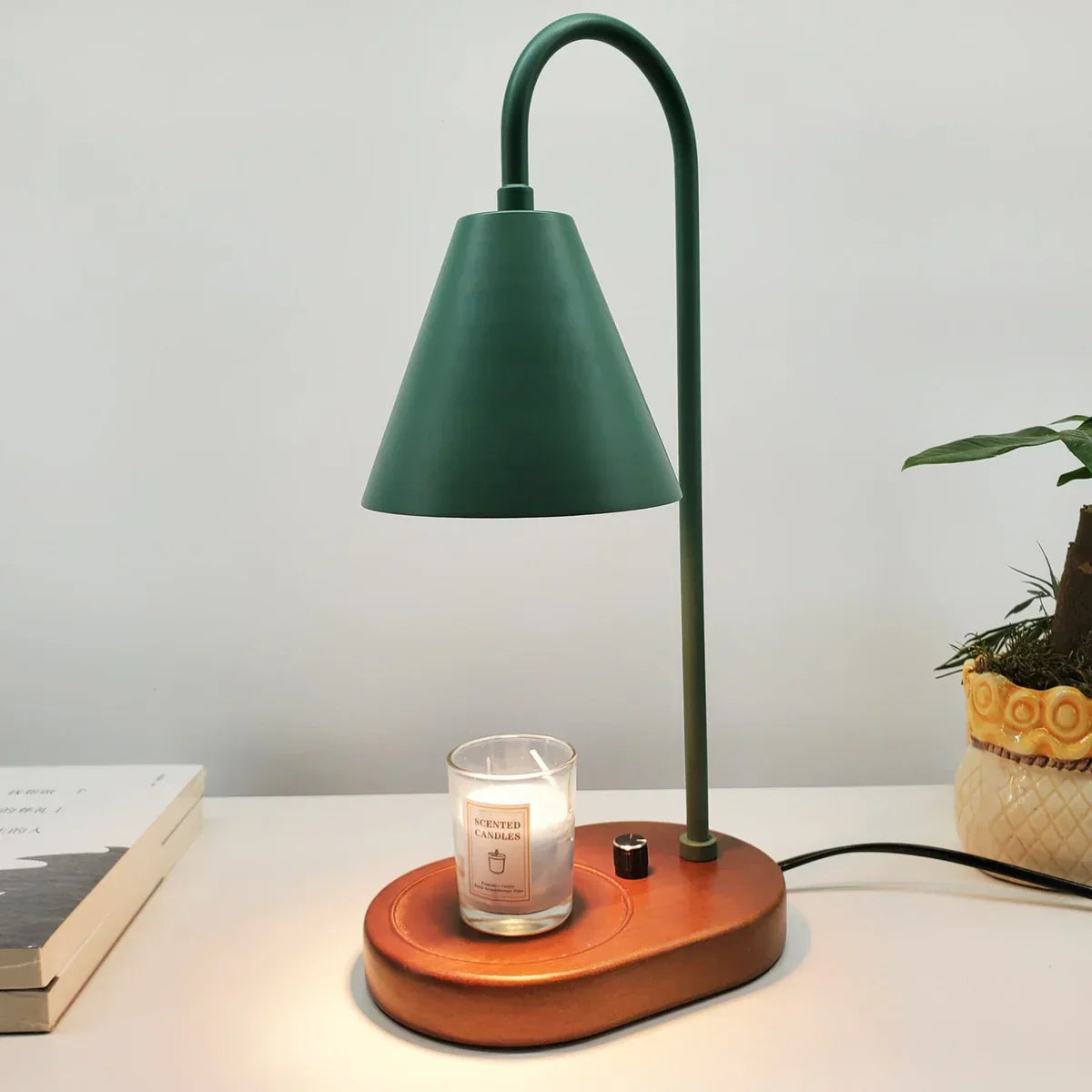 Solara candle warmer lamp brightness adjustment dial detail