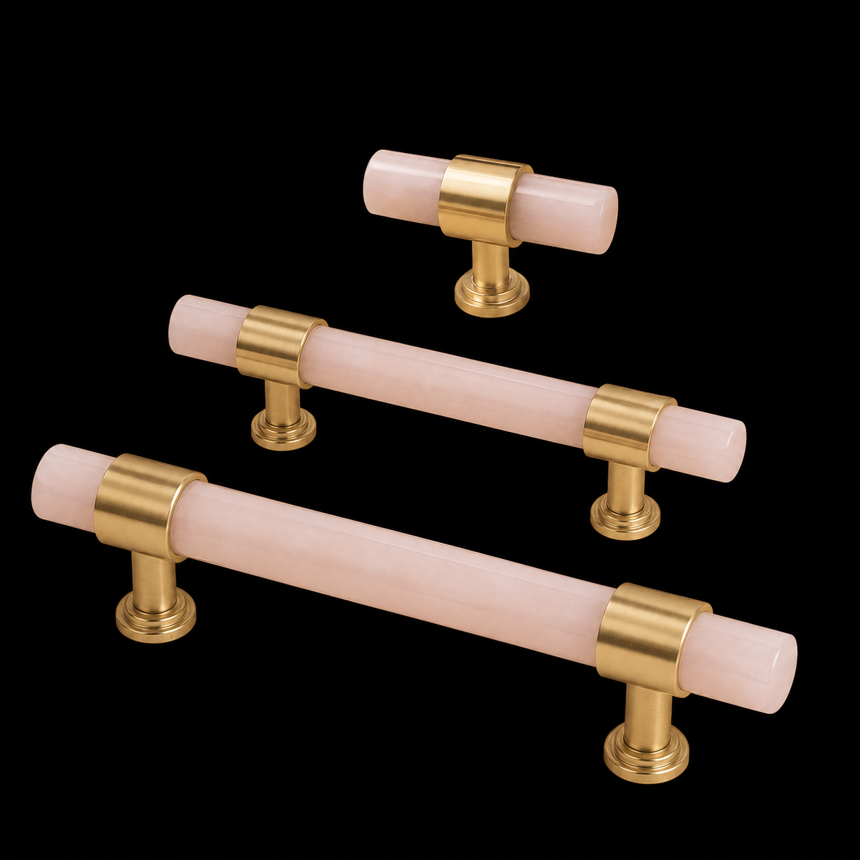 Vaucluse Stone Cabinet Hardware fitted to a wardrobe door
