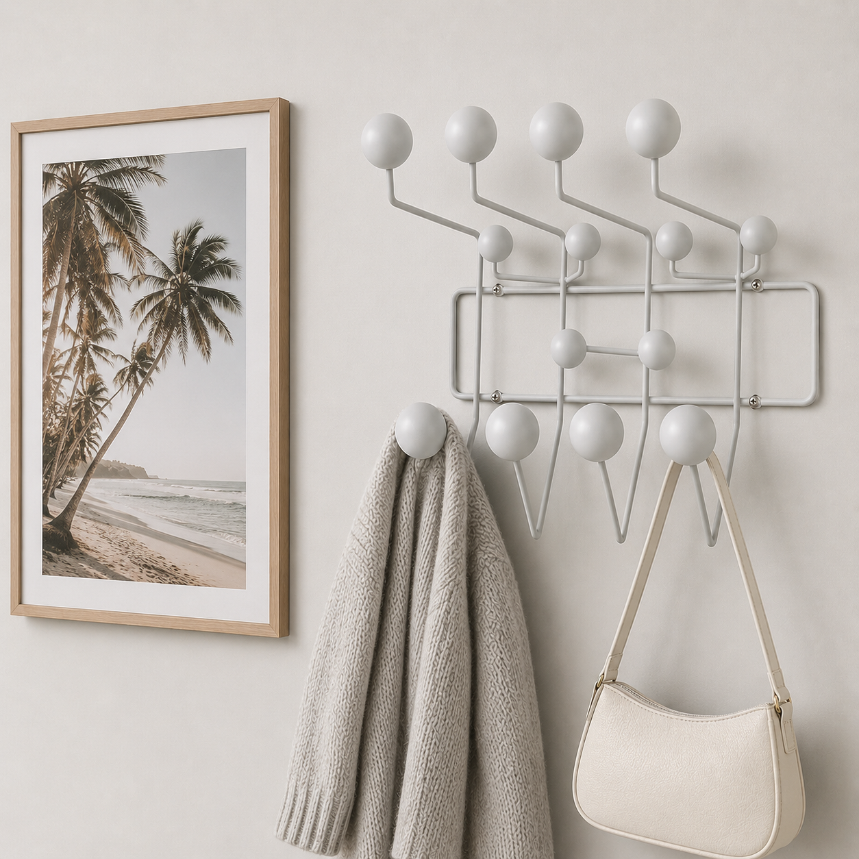 Wategos Wall Hook Rack in its curved silhouette design and available colour option
